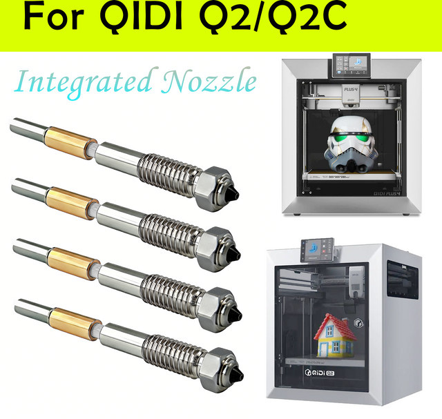 QiDi Bimetalldüse mit Keramikisolierung für QIDI Q2/Q2C und Q2 Combo in Silber - Bild 1