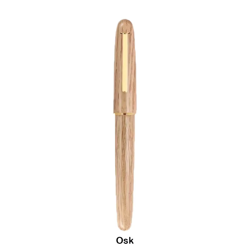 JINHAO 9036 Handgefertigter Füllfederhalter aus Naturholz mit goldfarbenem Clip in Schwarz - Bild 2