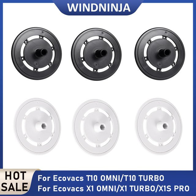 Ecovacs Deebot Ersatzteil-Set: Waschbare Wischplatte und Wischlappenhalter in Weiß für T10 OMNI, T10 TURBO, X1 OMNI, X1 TURBO und X1S PRO Roboterstaubsauger - Bild 1