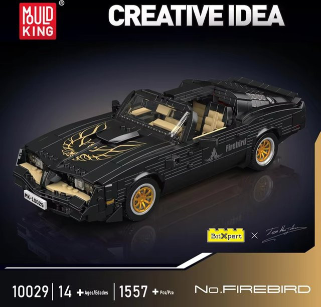 Mould King 10029 MOC Firebird Vintage Technik-Auto, Bausteine Set, ab 14 Jahren - Bild 1
