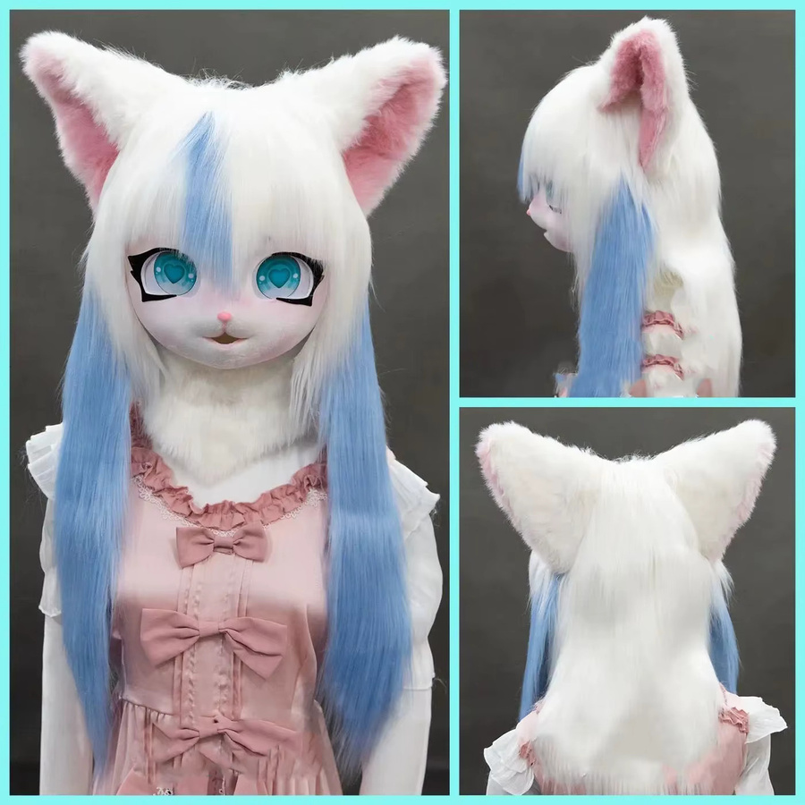 daliclown Fursuit Kigurumi Headset, Puppe, Tiere, Plüsch / Textil, Bunt / Mehrfarbig - Bild 2