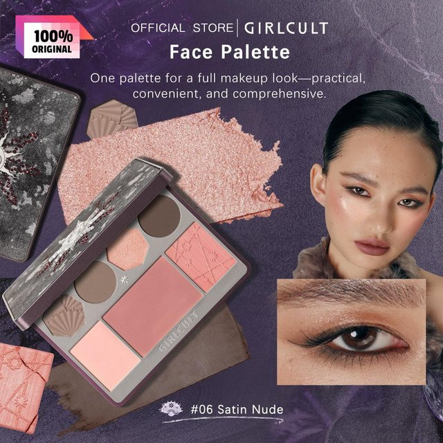 Girlcult Gesichtspalette Puder, Satin Nude, 13g - Bild 1