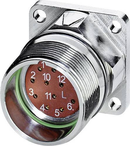 Phoenix Contact M23 Gerätesteckverbinder gerade RF-12S1N8AWA00 Silber - Bild 1