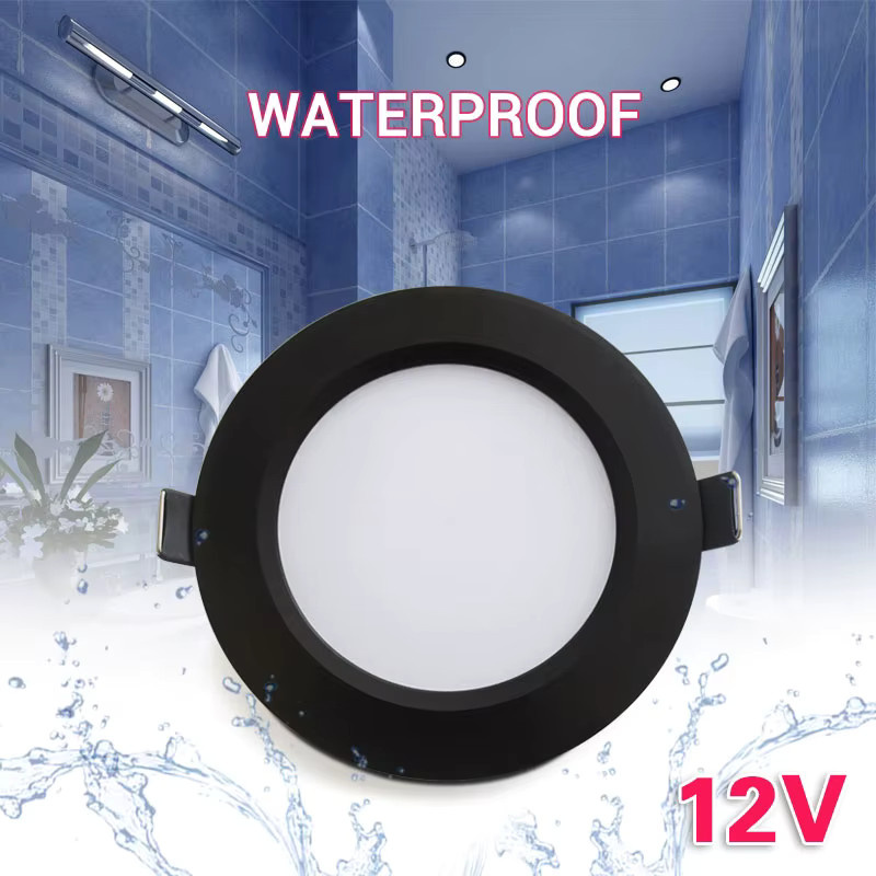CTEEATE LED-Downlight 12V Wasserdicht IP65 Schwarze Einbaustrahler für Badezimmer und Außenbereich - Bild 5