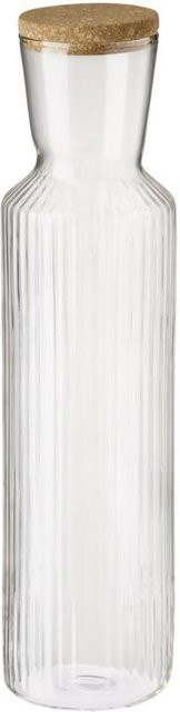 APS Glaskaraffe LINES mit Deckel, transparent, 1,5 l, B/T/H: 9 x 9 x 35 cm - Bild 1