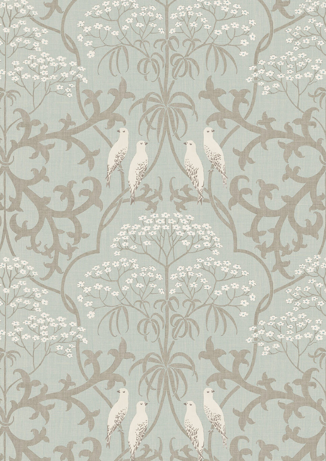 Lewis & Wood Tapete Bella in Powder mit floralem Art Nouveau Design und botanischen Motiven - Bild 1