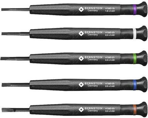 BERNSTEIN Tools for Electronics 4-380-G Schraubendreher-Set in Schwarz - Bild 1