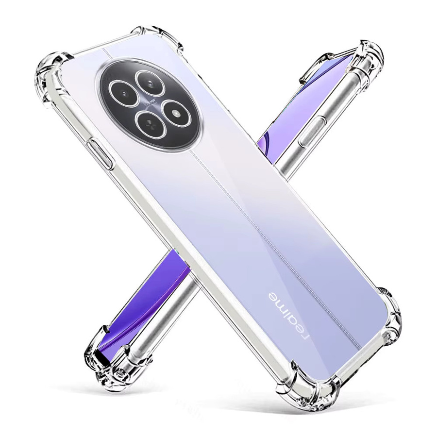 Stoßfeste Silikon Softcover Schutzhülle für Realme 12 Pro 5G, Realme 12 Plus, Realme 12X und Realme 12 Pro Plus in Transparent - Bild 2
