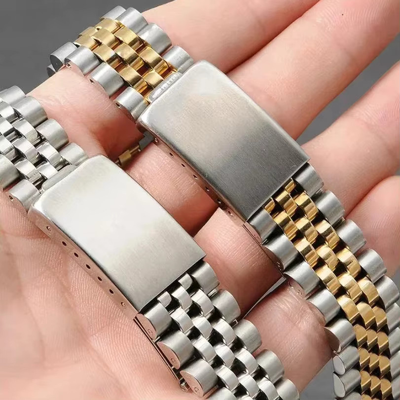 Uhrenarmband Edelstahl, gebogenes Ende, Herren - Bild 2