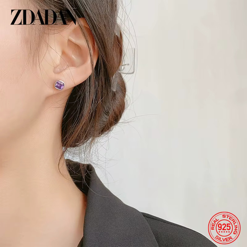 ZDADAN Ohrring 925 Silber, Amethyst, Damen - Bild 2