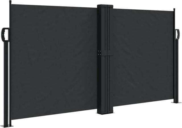 Furnicato Seitenmarkise ausziehbar Schwarz B/H: 120 x 1200 cm - Bild 1