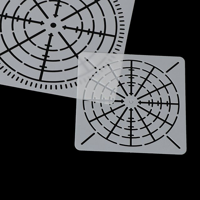 12er Set wiederverwendbare Mylar Mandala Schablonen für Punktmalerei auf Boden, Wandfliesen, Stoff und Möbeln - Bild 1