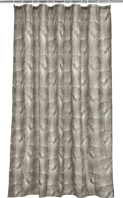 LIVARNO Duschvorhang mit Blätter-Design aus Polyester, B/H: 180 x 200 cm - Bild 1