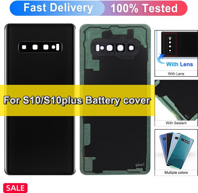 Samsung Galaxy S10 Plus Ersatz-Rückgehäuse in Blau mit Klebstoff - Bild 1