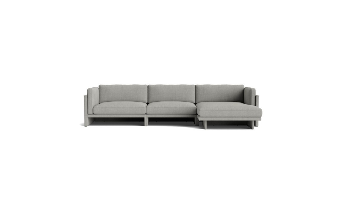 Normann Copenhagen Softy 4 Sitzer Modulsofa mit Chaiselongue Rechts in Braun - Bild 2