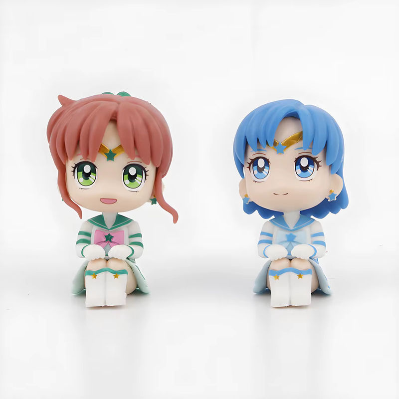 Bandai Sailor Moon Anime Figuren Set aus 6 Teilen, mehrfarbig, Höhe: 7 cm - Bild 2