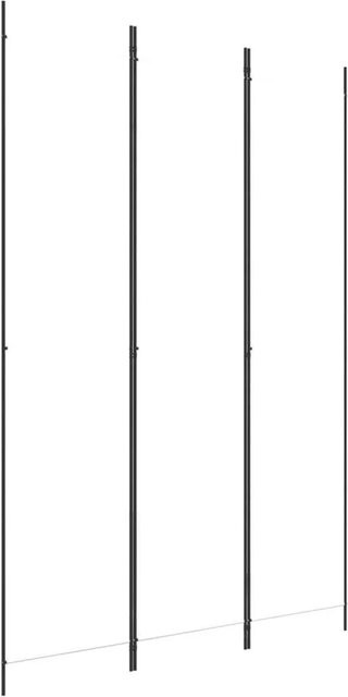 vidaXL 3-teiliger Paravent aus Stoff in Weiß B/H: 150 x 220 cm - Bild 1