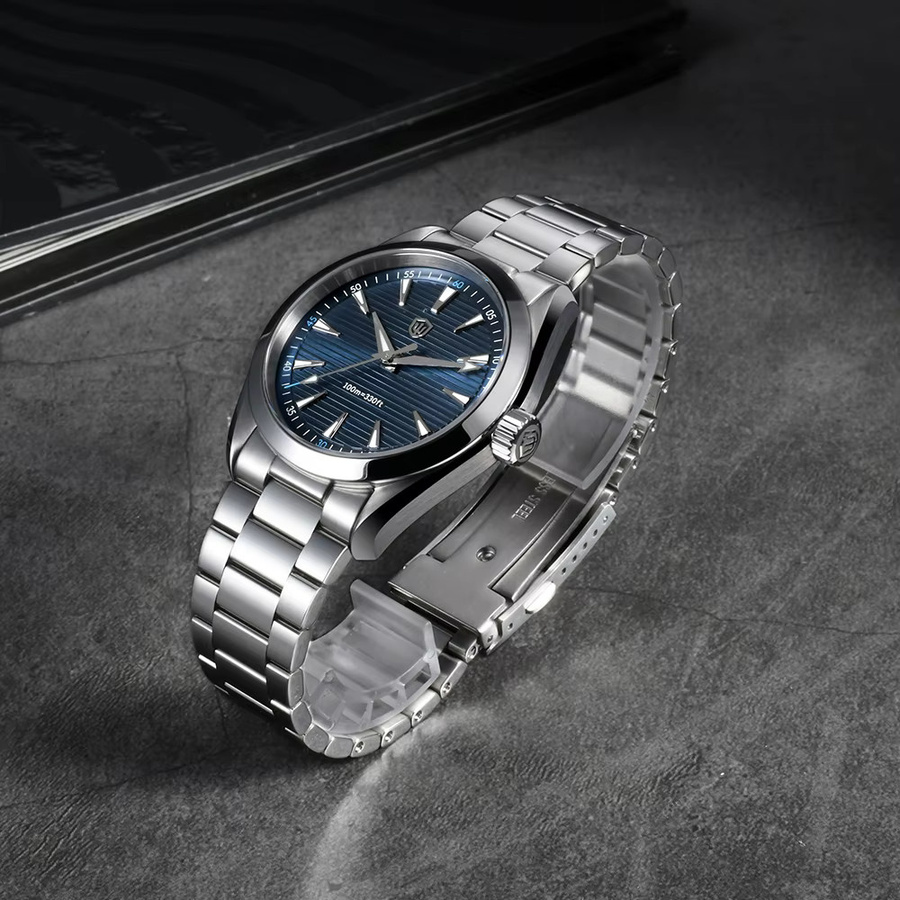 Watchdives Analoguhr, Quarz, Edelstahl, 38 mm, Silber, Unisex - Bild 1