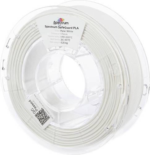 Spectrum Filaments Safeguard PLA Filament antibakteriell 1.75mm 250g Polar White Weiß - Bild 1