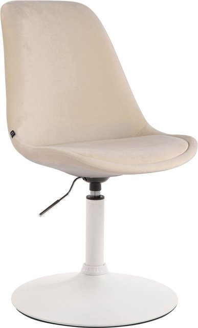 TPFLiving Esszimmerstuhl Mavic in Samt mit Metallgestell, Farbe: Creme/Beige, 360 Grad drehbar, Modernes Design - Bild 1