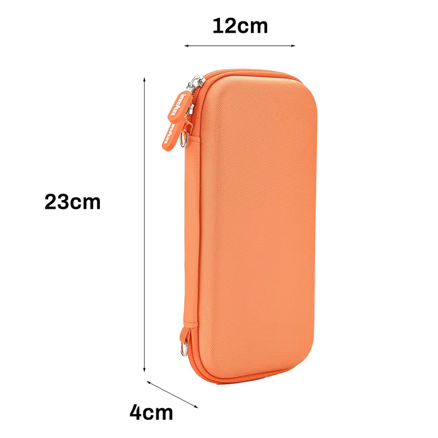 Colorvan Switch Lite Case Bundle Orange – Hartschalen-Reise-Aufbewahrungstasche mit Joy-Con-Abdeckung und Griff für langlebigen Schutz deiner Konsole und Zubehör - Bild 2