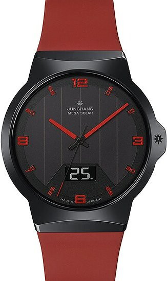 Junghans Armbanduhr Solar, Keramik, Schwarz, 40,4 mm, Unisex - Bild 1