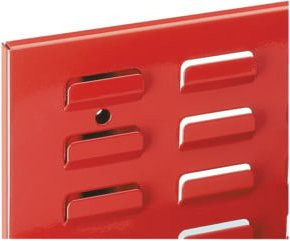 Kappes Schlitzplatte RasterPlan in Rot RAL 3020 aus Stahl, Breite: 45,0 cm, Höhe: 100,0 cm - Bild 1
