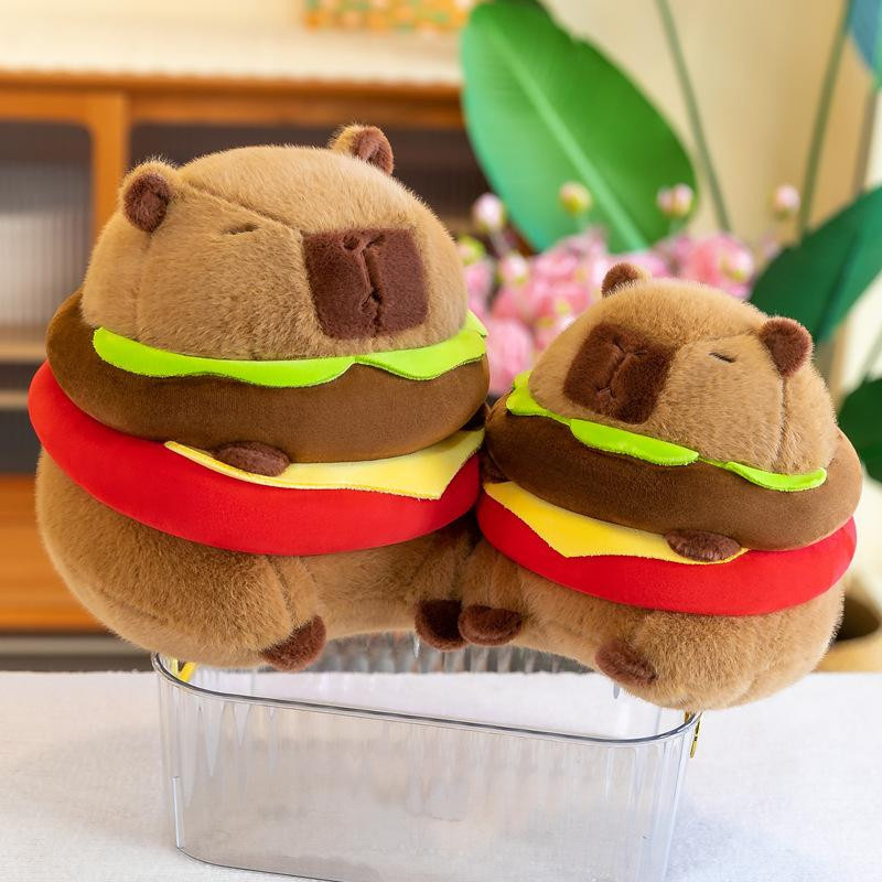 Hamburger Capybara Plüschtier Stofftier 22cm - Bild 4