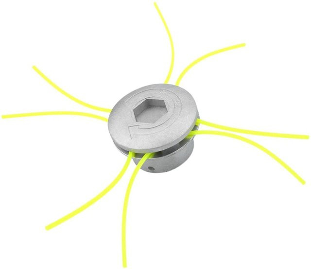 Universeller 4-Faden-Trimmerkopf Ersatz für Rasenmäher aus Aluminiumlegierung in Silber - Bild 1