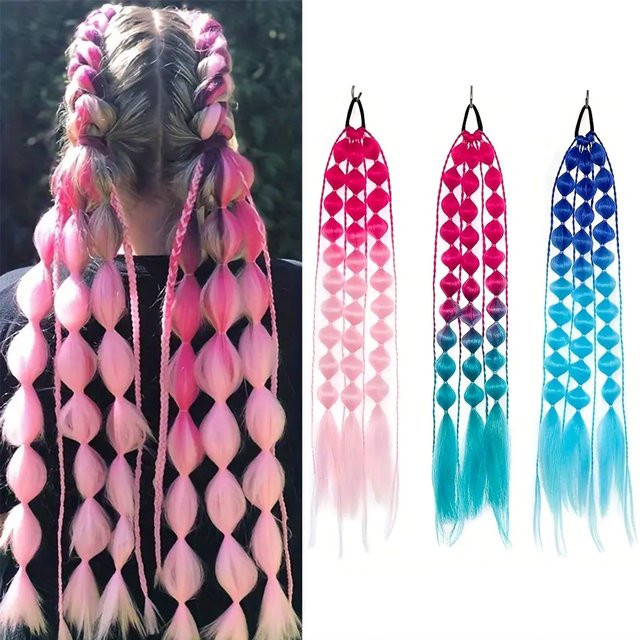 Suri Hair Haarverlängerung Bubble Braid für Kinder, Gradient, 20 Zoll - Bild 1