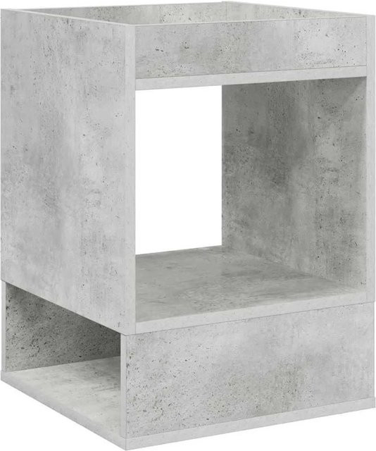 vidaXL Beistelltisch in Betonoptik Grau aus Holzwerkstoff, modern und quadratisch, B/T/H: 40 x 40 x 56 cm - Bild 1