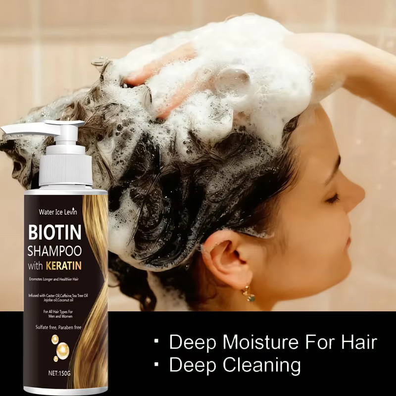 Levin Water Ice Biotin- und Keratin-Shampoo, Unisex - Bild 4