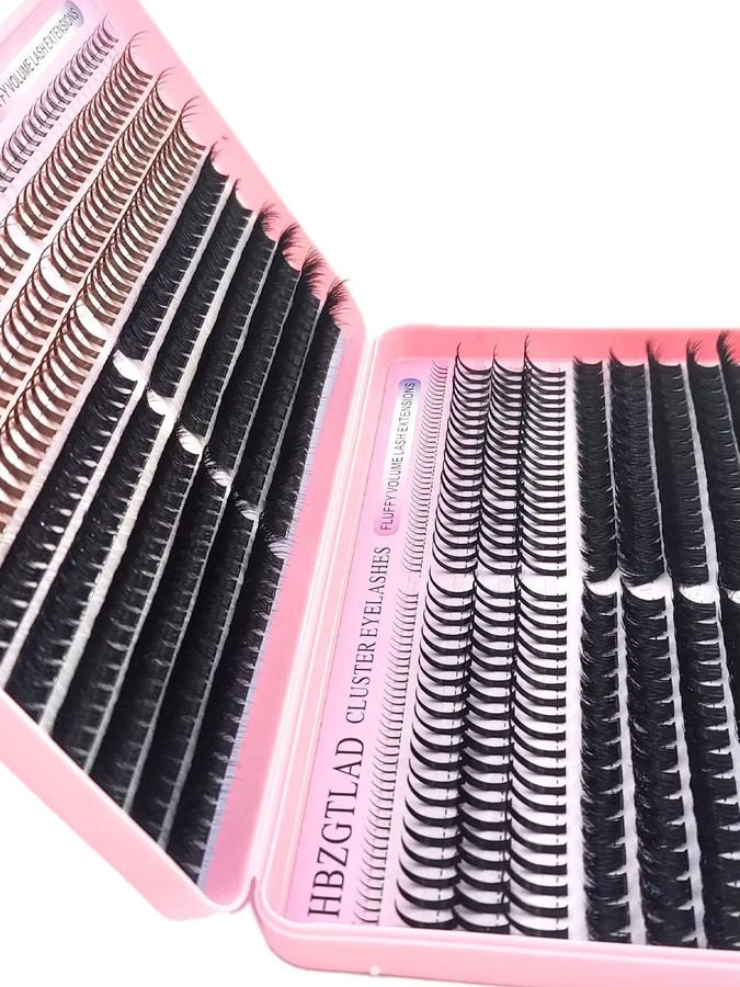 HBZGTLAD Lash Cluster Lash Book, Black, Unisex - Bild 6