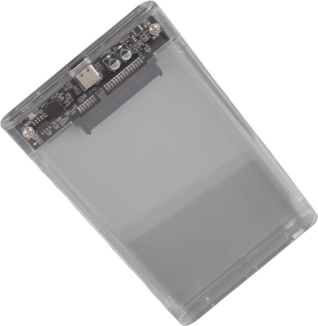 Koogeelife Transparentes 2,5-Zoll-SATA-HDD-SSD-Gehäuse mit USB-C und UASP-Unterstützung - Bild 1
