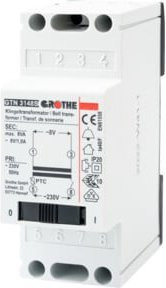Grothe Klingeltransformator GTN 3148 S 8VAC 1A mit Netzschalter in Weiß - Bild 1