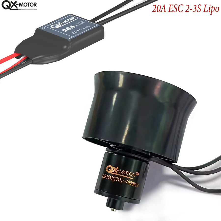 QX-Motor QF1611 EDF 6Blade Kanal Fan, Bürstenloser Motor mit 20A ESC - Bild 3