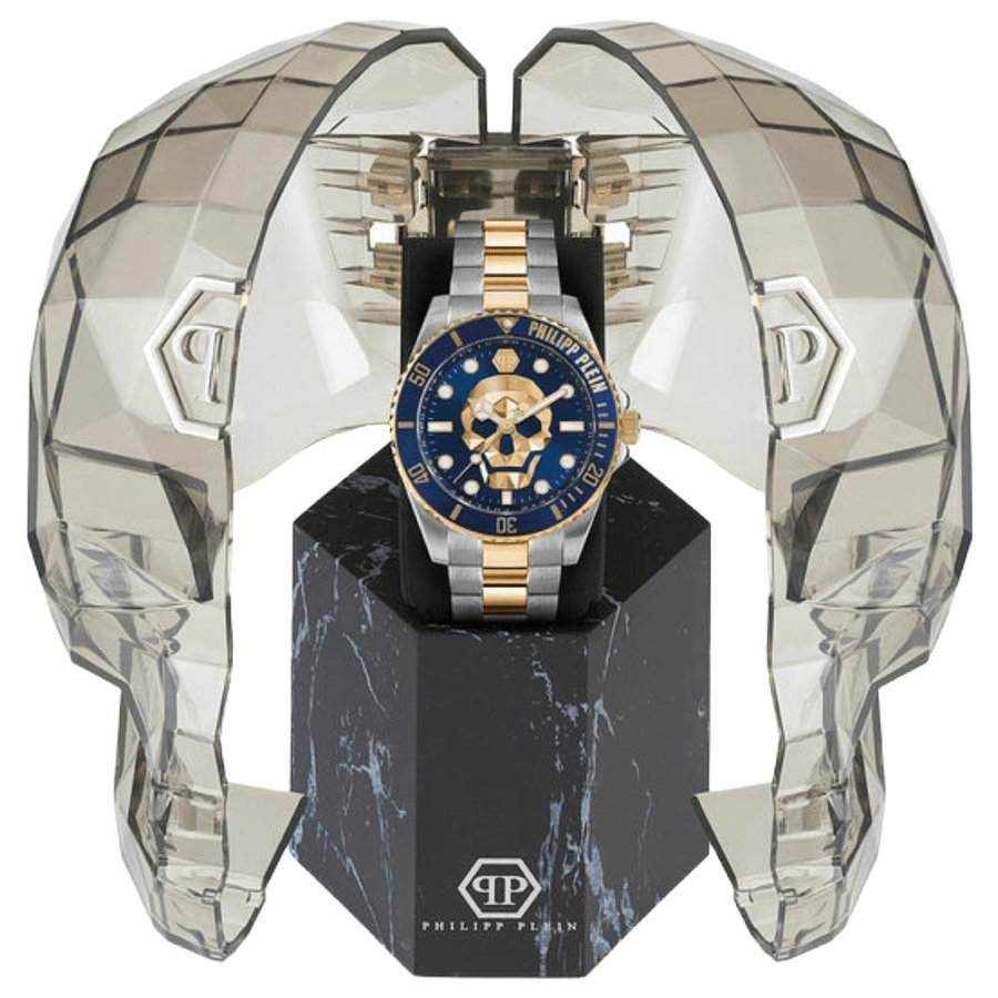 Philipp Plein Herrenuhr The $kull Diver, 44 mm, 10 ATM, gold - Bild 4