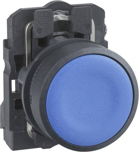Schneider Electric XB5AA61 Drucktaster blau, tastend, IP66 IP67 IP69 IP69K, B/T/H: 3,0 x 5,2 x 4,2 cm - Bild 1