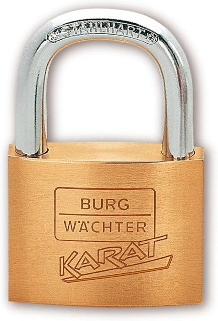 Burg Wächter Zylinder-Vorhangschloss Karat 217 in Gold/Messing mit 40/6 SB - Bild 1