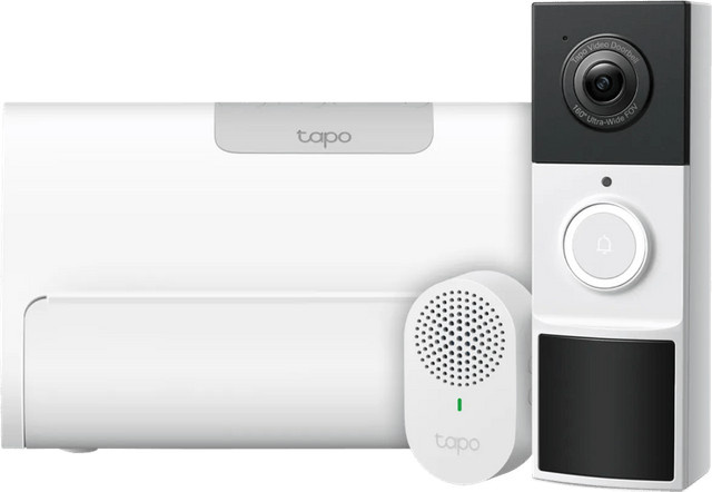 TP-Link Tapo D210 Smarte Videotürklingel mit H500 CentralHub, Weiß, Wi-Fi - Bild 1