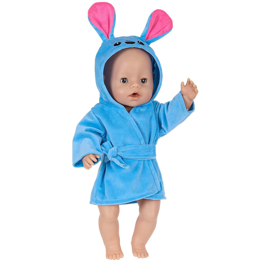 dearbei Kawaii Tier-Plüsch-Bodysuit für 45 cm Babypuppen in Blau - Bild 2