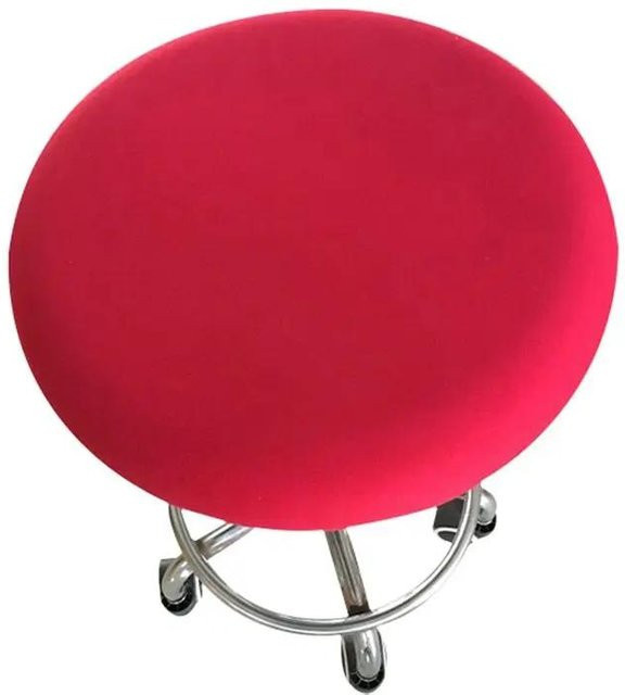 Elastische runde Stuhlhusse von Binchi Outdoor Product in Rot für Barhocker und Haushaltsstühle - Bild 1