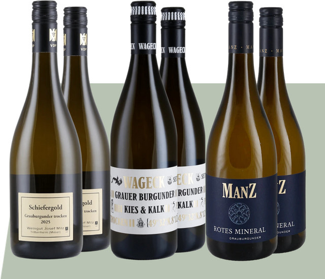 Josef Milz, Grauburgunder, trocken, Weißwein, 6 x 0,75 l - Bild 1