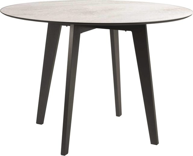 Stern Runder Tisch Silverstar 2.0 mit Tischplatte in Dekor Zement hell, Aluminium anthrazit, Durchmesser: 110 cm, Höhe: 75 cm - Bild 1