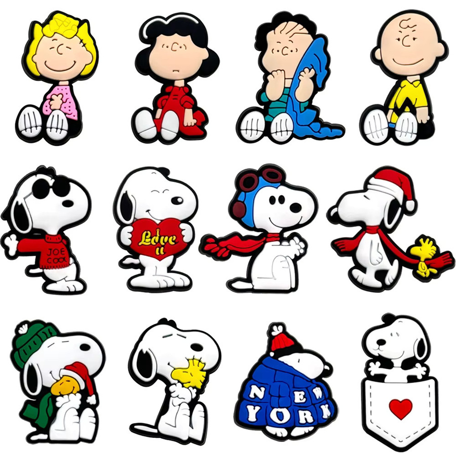 Bandai Schuh-Charms, Snoopy, PVC Weichgummi, Anime Cartoon - Bild 2