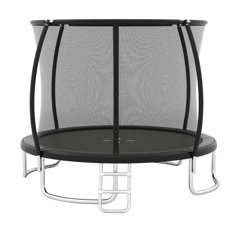 Costway Trampolin Outdoor mit Metallrahmen für Kinder, Durchmesser: 366 cm, Schwarz - Bild 2