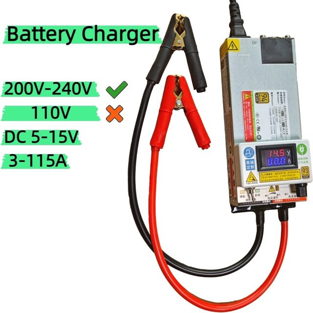 Einstellbares Batterieladegerät für Lithium-Polymer, Lithium-Ionen und Blei-Säure-Batterien, 3-15V, Silber - Bild 1