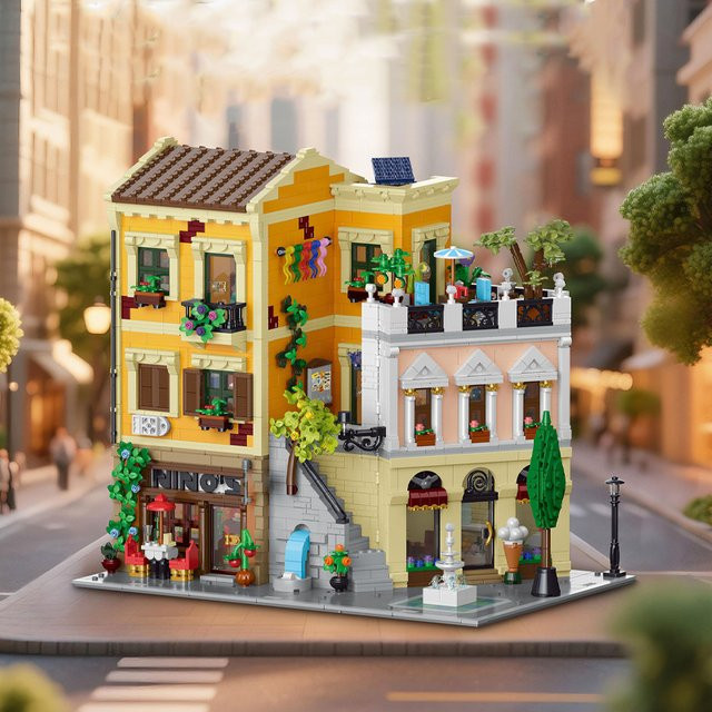barweer Rome Corner Store Haus, Architektur, Klemmbausteine, 4507 Teile - Bild 1