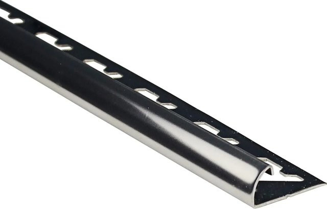 Viertelkreis-Abschlussprofil Arcansas aus Edelstahl in Silber, poliert, Höhe: 8 mm, Länge: 1 m - Bild 1