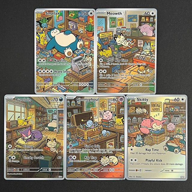 Pokémon Holo-Karten, 5-teiliges Set, Bunt / Mehrfarbig - Bild 1